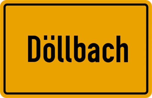 Ortsschild Döllbach