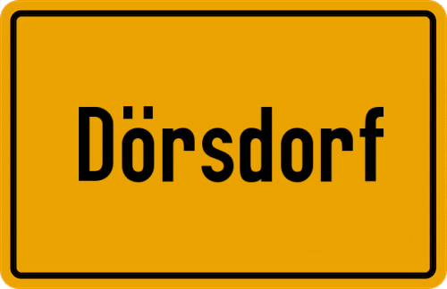 Ortsschild Dörsdorf, Taunus