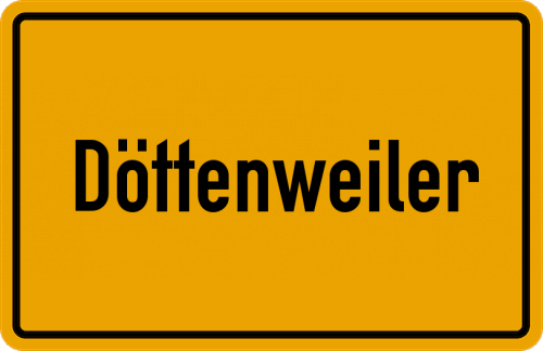 Ortsschild Döttenweiler