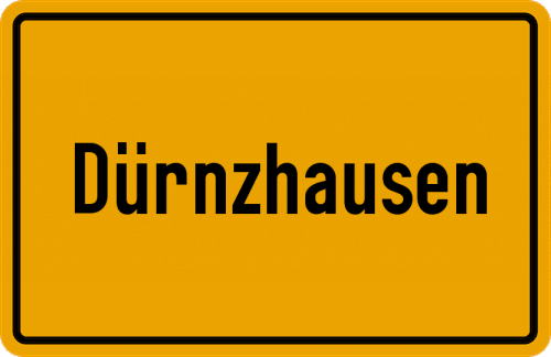 Ortsschild Dürnzhausen