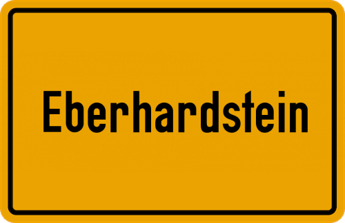 Ortsschild Eberhardstein