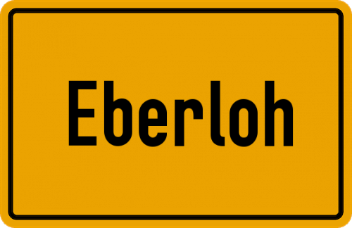 Ortsschild Eberloh