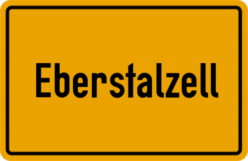 Ortsschild Eberstalzell