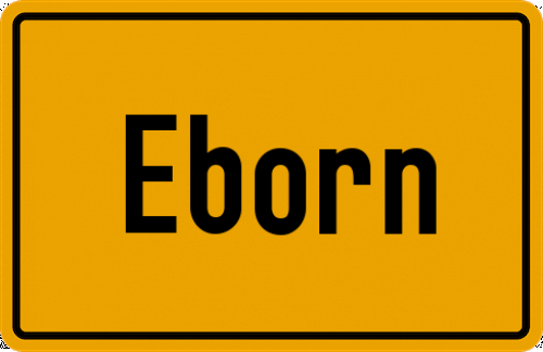 Ortsschild Eborn