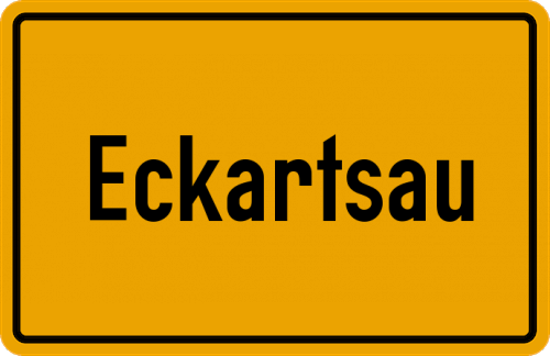 Ortsschild Eckartsau