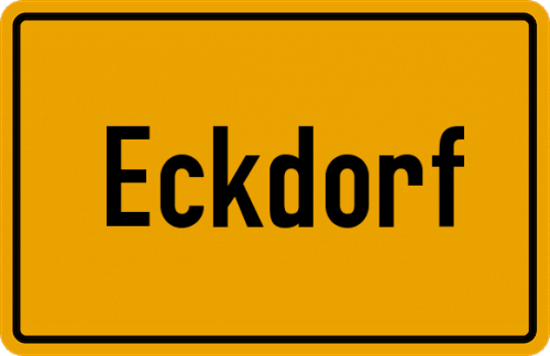 Ortsschild Eckdorf