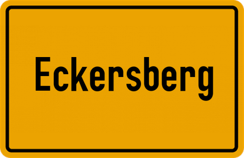 Ortsschild Eckersberg