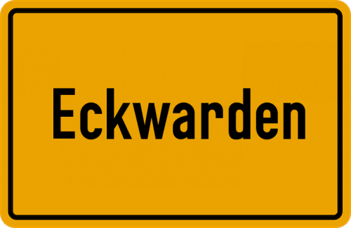 Ortsschild Eckwarden
