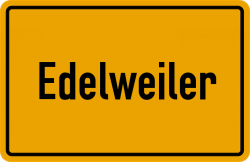 Ortsschild Edelweiler