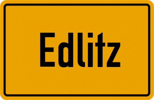 Ortsschild Edlitz