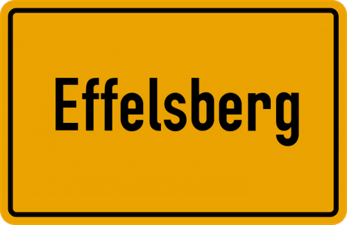 Ortsschild Effelsberg
