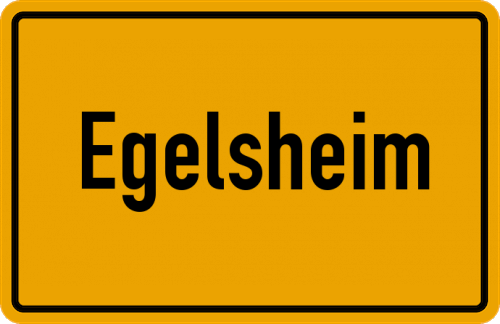 Ortsschild Egelsheim