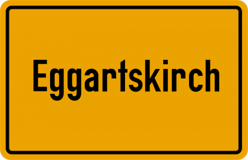 Ortsschild Eggartskirch