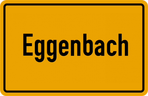 Ortsschild Eggenbach