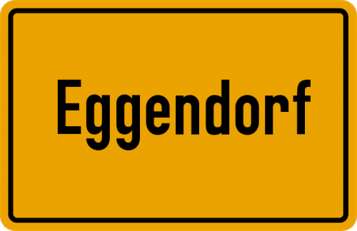 Ortsschild Eggendorf