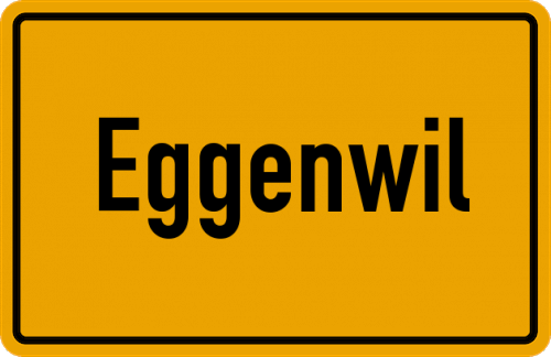 Ortsschild Eggenwil