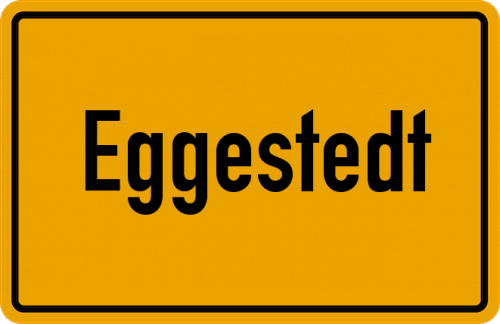 Ortsschild Eggestedt