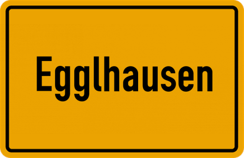 Ortsschild Egglhausen