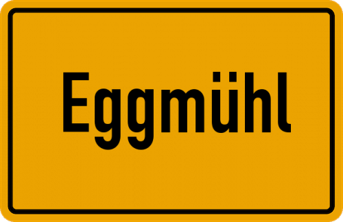 Ortsschild Eggmühl