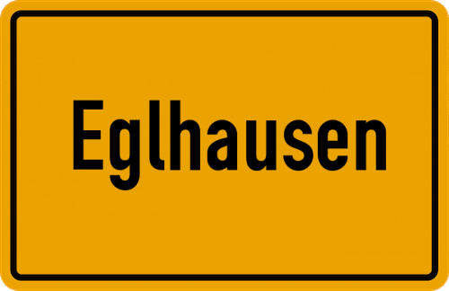Ortsschild Eglhausen