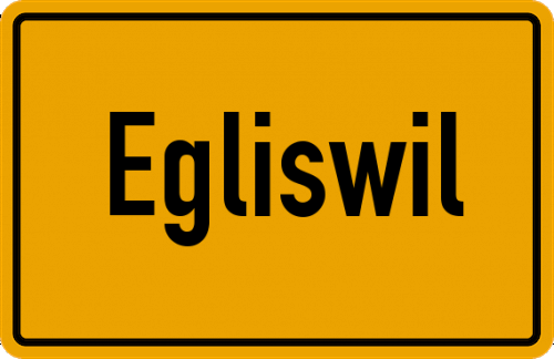 Ortsschild Egliswil