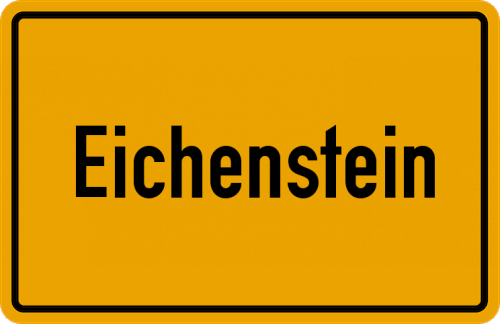 Ortsschild Eichenstein