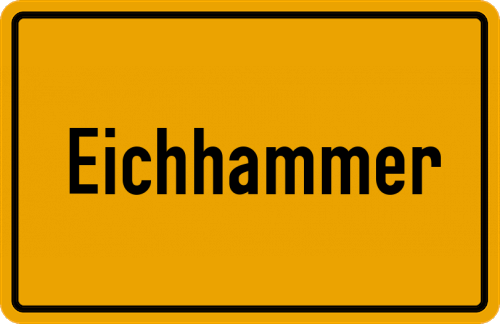 Ortsschild Eichhammer