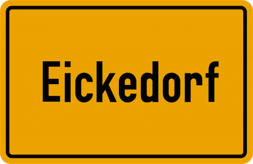 Ortsschild Eickedorf