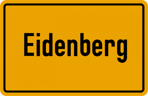 Ortsschild Eidenberg