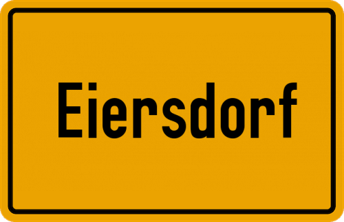 Ortsschild Eiersdorf