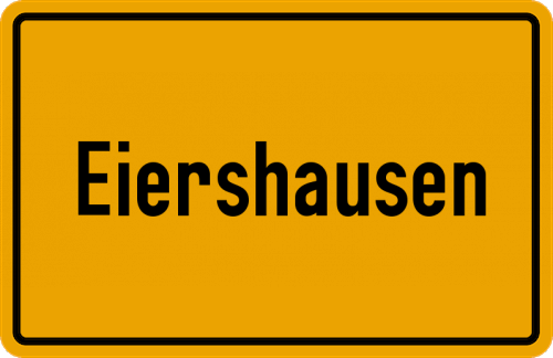 Ortsschild Eiershausen