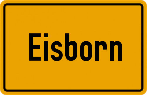 Ortsschild Eisborn