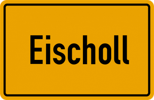 Ortsschild Eischoll