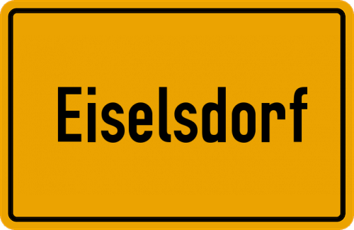 Ortsschild Eiselsdorf