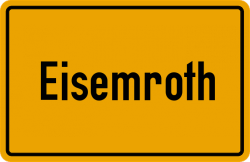 Ortsschild Eisemroth