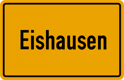 Ortsschild Eishausen
