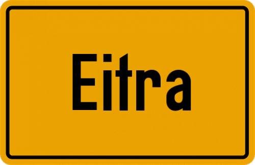 Ortsschild Eitra