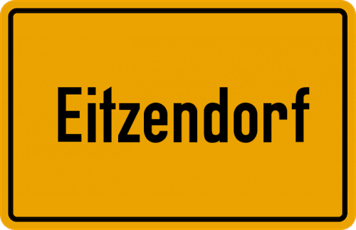 Ortsschild Eitzendorf