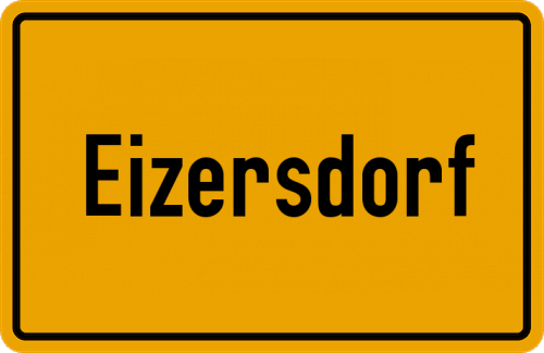 Ortsschild Eizersdorf