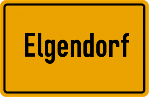 Ortsschild Elgendorf
