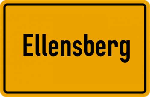 Ortsschild Ellensberg