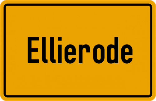 Ortsschild Ellierode