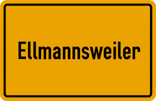 Ortsschild Ellmannsweiler