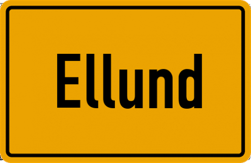 Ortsschild Ellund