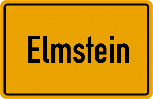 Ortsschild Elmstein