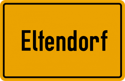 Ortsschild Eltendorf