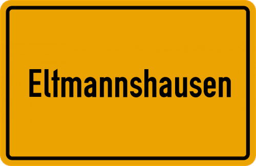 Ortsschild Eltmannshausen