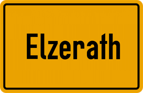 Ortsschild Elzerath