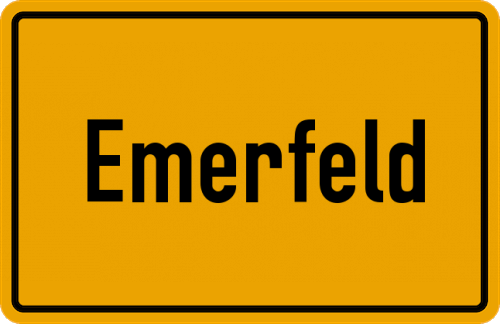 Ortsschild Emerfeld