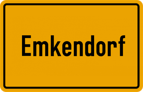 Ortsschild Emkendorf